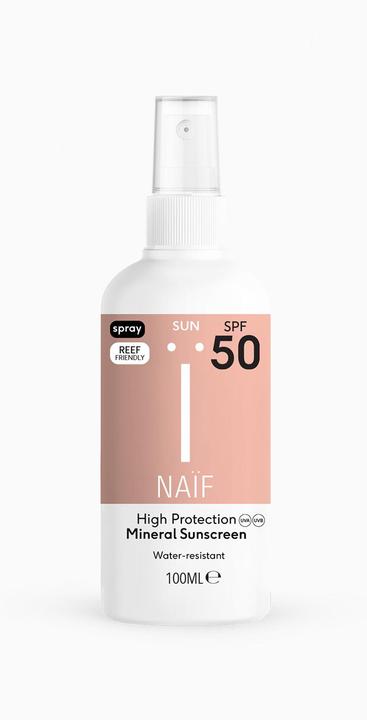 Naïf Mineralisches Sonnenschutzspray (Sonnenspray, SPF 50, 100 ml, 133 g)