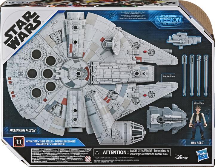 Actual product image Hasbro Star Wars Mission Fleet Han Solo Millennium Falcon