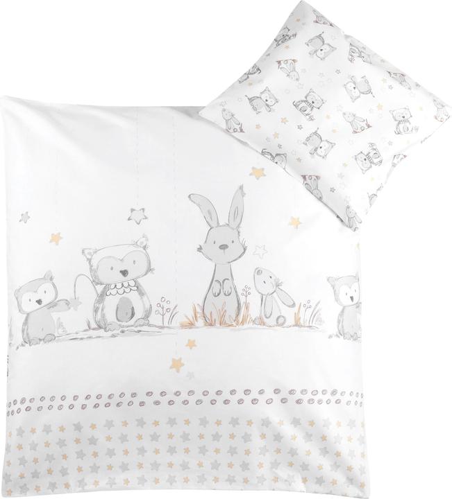 Julius Zöllner Kids bedding bunny and owl 80x80 cm + 35x40 cm