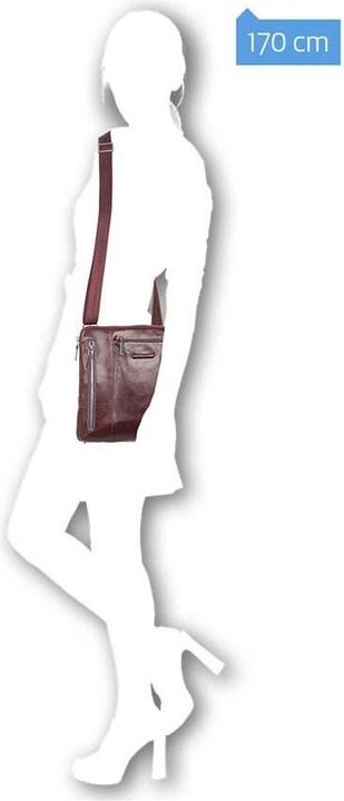 Actual product image Piquadro Blue Square – Umhängetasche mit doppelter Vortasche