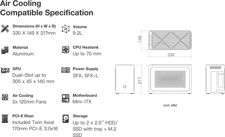 Actual product image Iqunix ZX-1 (Mini-ITX)