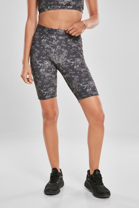 Actual product image Urban Classics Ladies High Waist Camo Tech Cycle Shorts (5XL)