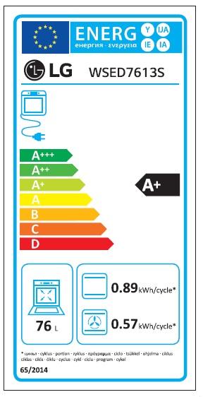 Energy Label LG WSED7613S