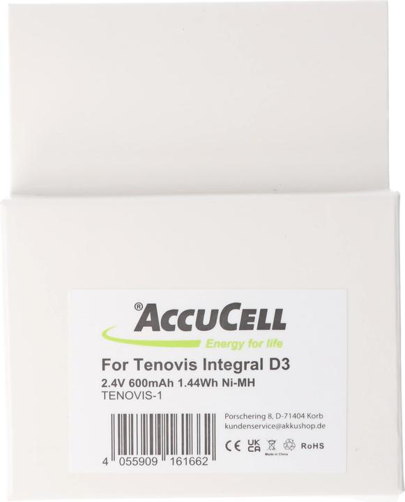 Produktbild AccuCell Akku Tenovis Integral D3 Mobile, 4.999.046