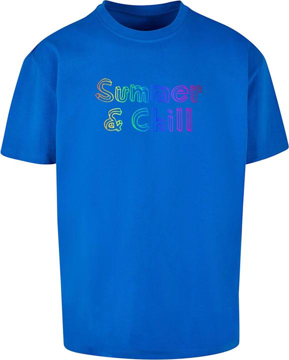 Actual product image Merchcode Summer And Chill Rainbow Heavy Oversized Tee - 117931 (XS)