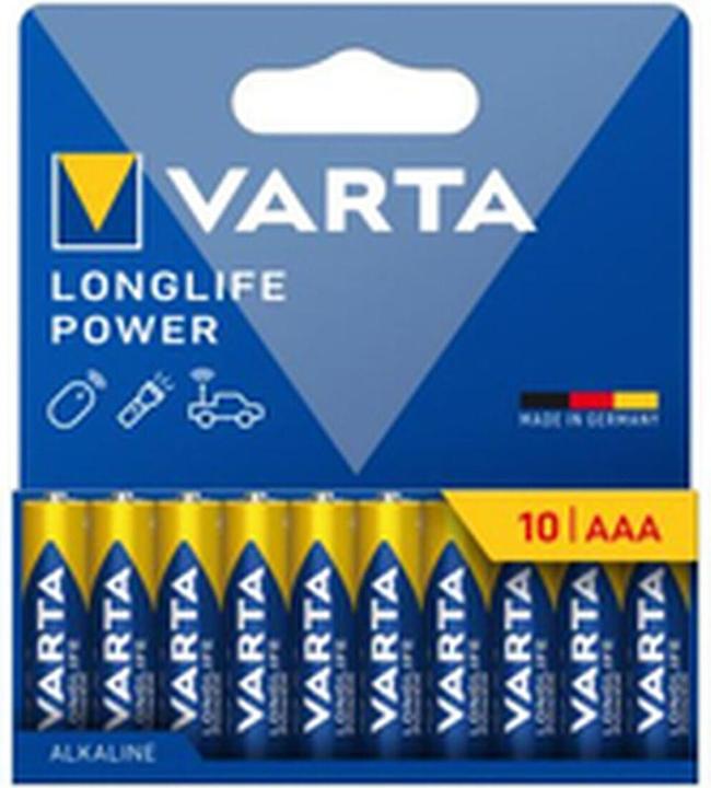 Actual product image Varta Battery LONGLIFE Power AAA NEW (10 pcs., AAA, 1260 mAh)