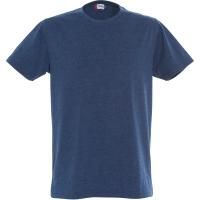 Clique T-Shirt Classic-T 029360, Baumwolle, blau meliert Grösse 2XL (XXL)