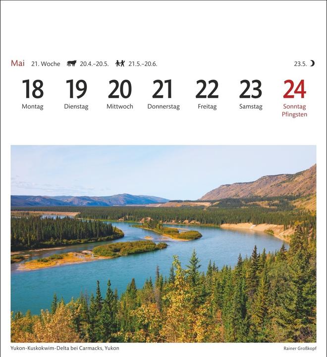 Produktbild Harenberg Kanada Sehnsuchtskalender 2026 - Wochenkalender mit 53 Postkarten (Deutsch)