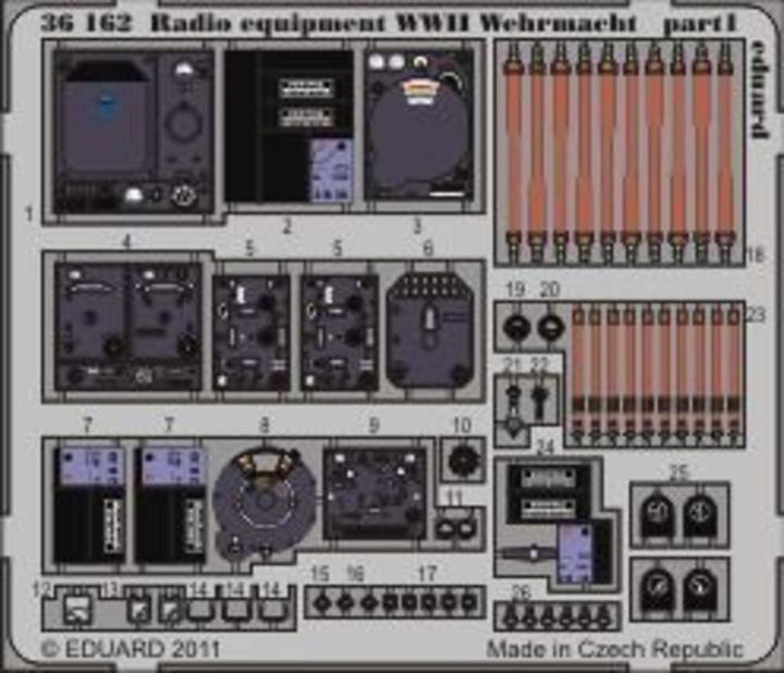 Produktbild Eduard Radio equipment WWII Wehrmacht - colour