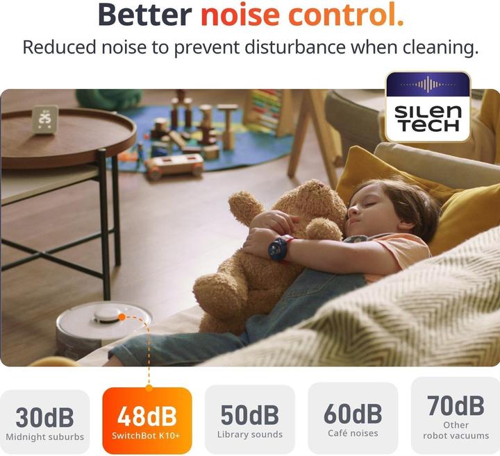 Produktbild SwitchBot Mini Robot Vacuum K10+ (Saugroboter)