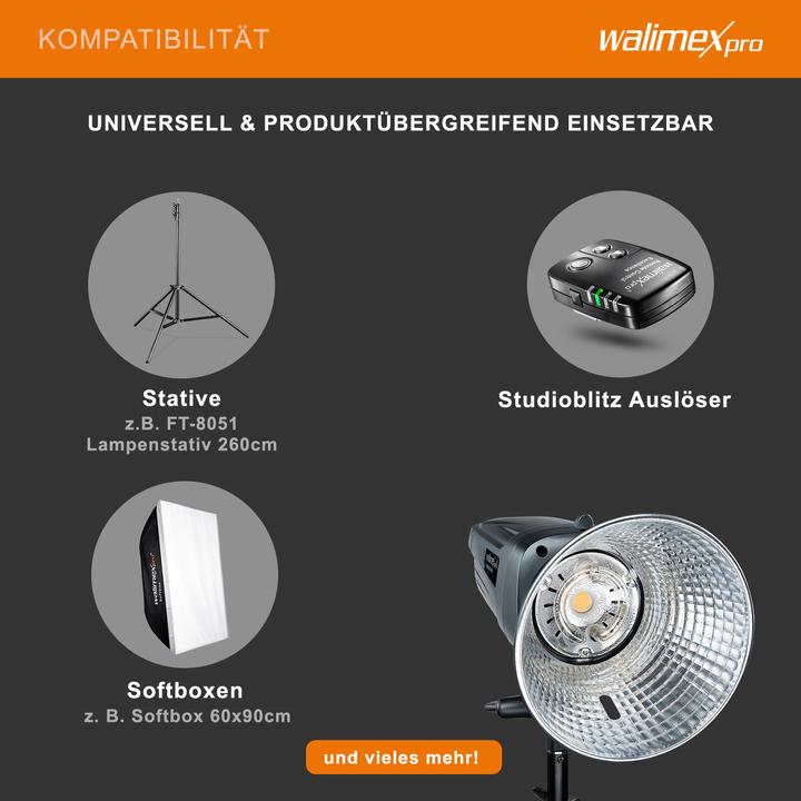Produktbild Walimex pro Emerger 200 Studioblitz (200 W, Blitzkopf)