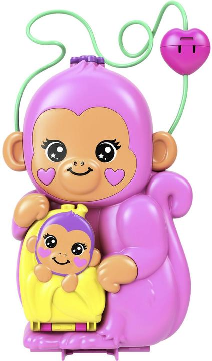 Image du produit Polly Pocket Set de jeu maman singe et bébé