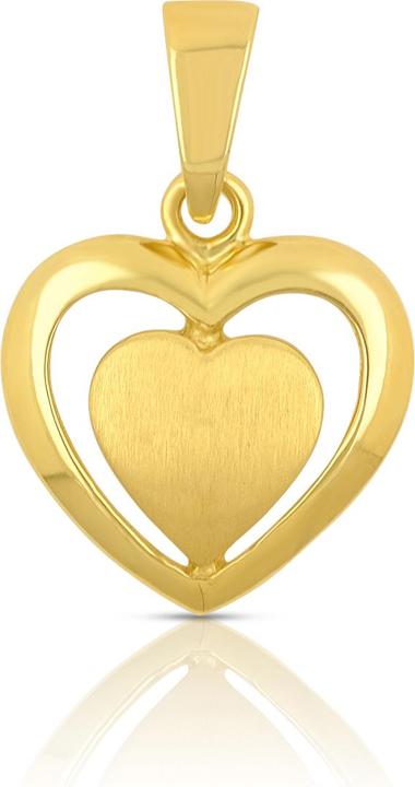 Muau Herz (Weissgold, Gelbgold, Rotgold oder Silber)