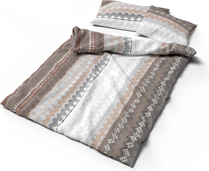 Image du produit Lotus Bettwaren Literie Seersucker Egona beige (Housse de couette, 160 x 210 cm)