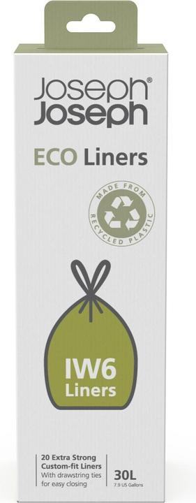 Actual product image Joseph Joseph IW4 40 L Eco Trash Bags Recycled Trash Bags 20Pack Grey (20 x, 30 l)