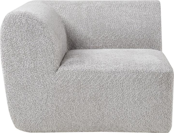 Produktbild En.Casa Sofa-Modul Hurvas Eckelement Bouclé Grau