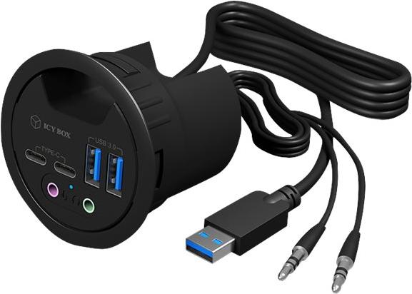 Productafbeelding Icy Box IB-HUB1403B (USB-A, 4 Havens)