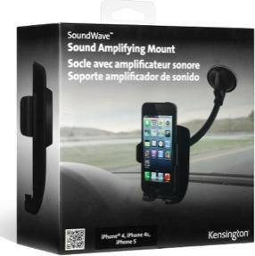 Immagine prodotto Kensington Supporto da auto Soundwave per iPhone 5/5S/SE / iPhone 6/6S Nero