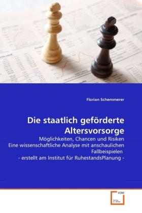 Actual product image Die staatlich geförderte Altersvorsorge (German, Florian Schemmerer, 2011)
