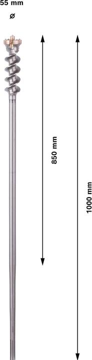 Produktbild Bosch Professional Zubehör PRO SDS max-9 Break Through Bohrer, 55 x 850 x 1000 mm (55 mm)