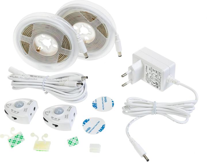 Image du produit Vegas Lights Bande LED d'éclairage de lit, lot de 2 (Blanc chaud, 150 cm, Intérieur)
