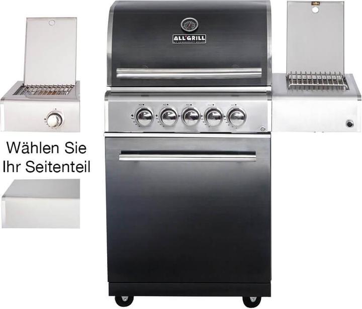 Produktbild Allgrill Gasgrill CHEF M Edelstahl schwarz mit Steakzone und Air System