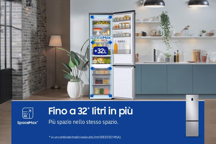 Actual product image Samsung RB38C774DSA No Frost EcoFlex Combined Refrigerator (390 l)