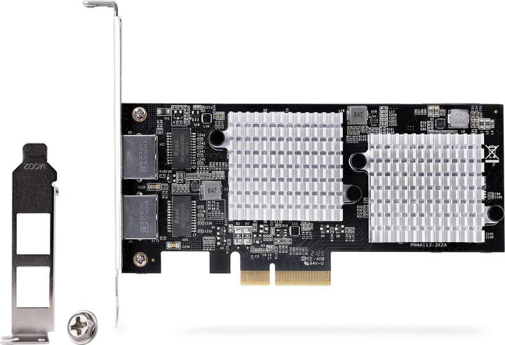 Actual product image StarTech com ST10GSPEXNDP2, Eingebaut, Kabelgebunden, PCI Express, Ethernet, 10000 Mbit/s, Schwarz (PCI Express 3.0 x4)