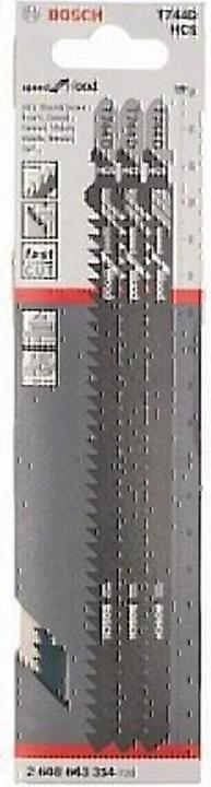 Produktbild Bosch Professional Zubehör Stichsägeblatt T 744 D Speed for Wood, 3er-Pack