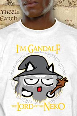 Actual product image Neko Wear Neko T- Neko Gandalf white (XL)