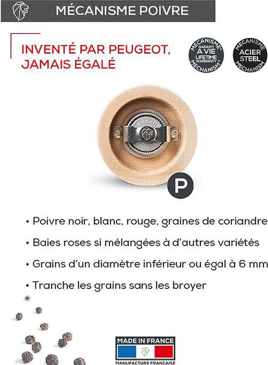 Produktbild Peugeot Pfeffermühle Schwarz (Pfeffer)