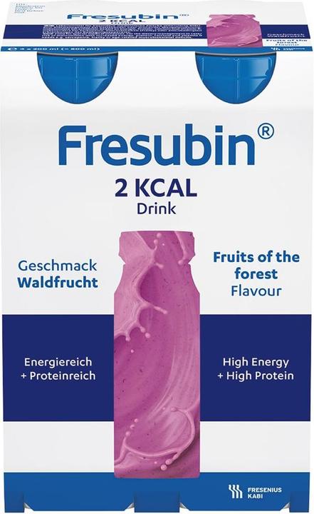 Produktbild Fresubin 2 kcal Drink Waldfrucht, 4 x 200 ml (4 Stück, Flüssigkeit, 984 g)