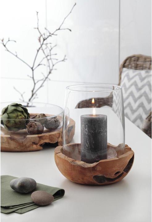 Image du produit Leonardo Photophore Terra avec socle en teck (2 x, 23 x 23 x 23 cm)
