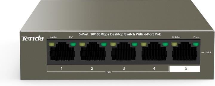 Tenda 5-Port FE TEF1105-4-63W 58W (4x PoE) (5 Ports)