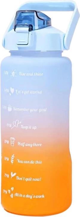 Produktbild Extralink | Motivationsflasche | Wasserflasche, 2000ml, Blau-Orange, BUT-993 (2 l)