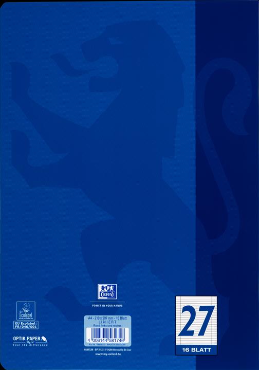 Immagine prodotto Oxford Libro di esercizi (A4, Righe, Copertina rigida)