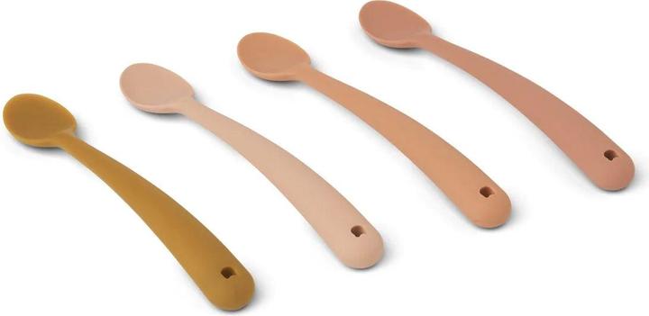 Actual product image Liewood Baby spoon Siv 4-pack Tuscany Rose Multi Mix