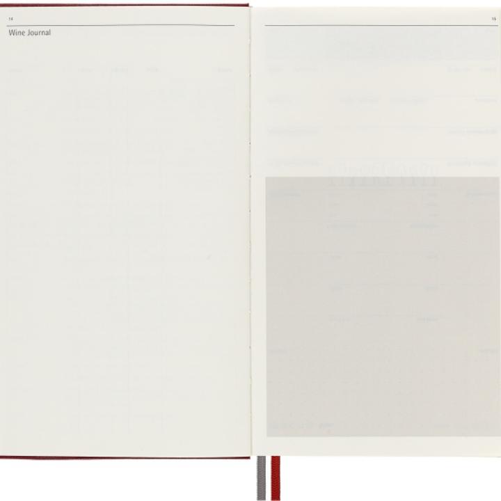 Image du produit Moleskine Passion Journal L/A5, Vin, couverture rigide, Darkred (A5, Règle spéciale, Couverture rigide)
