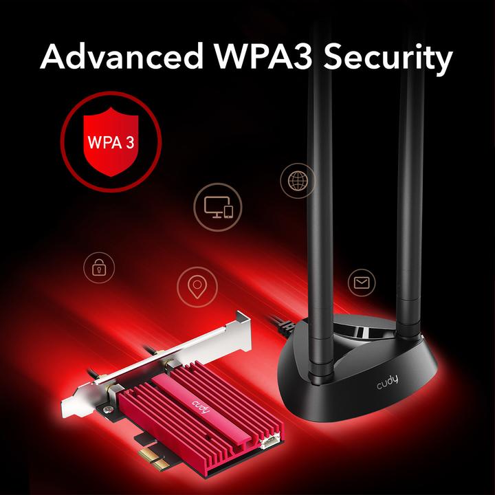 Produktbild Cudy WE4000 network card Internal WLAN / Bluetooth (Mini PCI Express)