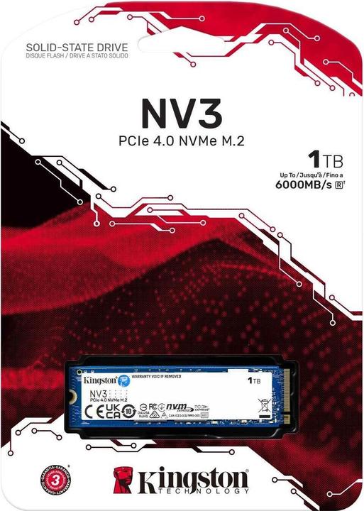 Produktbild Kingston NV3 (1000 GB, M.2 2230)