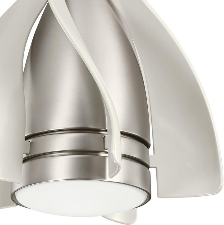 Immagine prodotto Elstead Lighting Ventilatore da soffitto Terna silent con luce LED Ø38cm + telecomando champagne (36 dB)