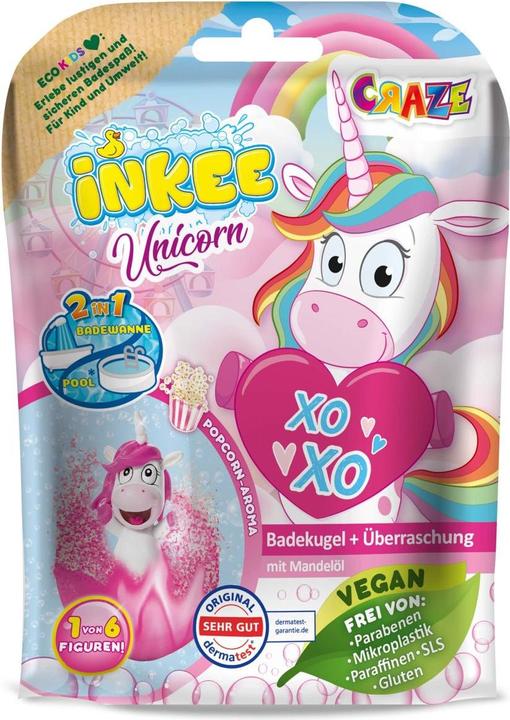 Produktbild Craze Badekugel Inkee: Mit Überraschung – Unicorn (Badekugeln)