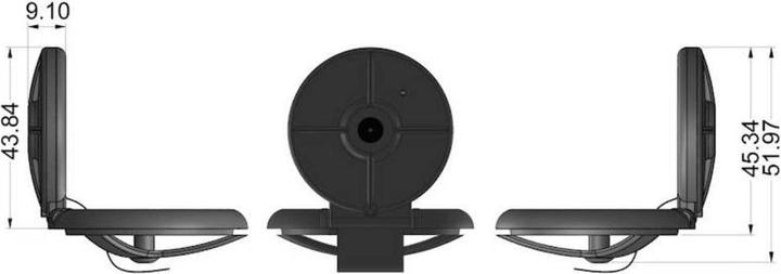 Produktbild Teko RPI-CAM.9 Kamera-Gehäuse Passend fuer Raspberry Pi Schwarz