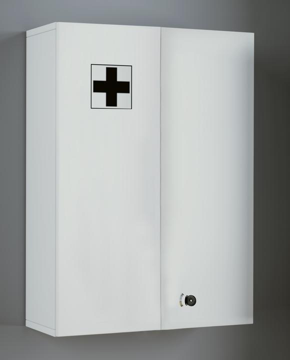 Image du produit VCM Armoire à pharmacie Armoire murale verrouillable Medasa XL (47 x 19 x 70 cm)