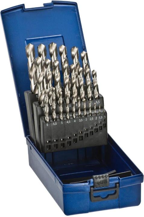 kwb Spiralbohrer Set 25-teilig (1 mm, 1.5 mm, 2 mm, 2.5 mm, 3 mm, 3.5 mm, 4 mm, 4.5 mm, 5 mm, 5.5 mm, 6 mm, 6.5 mm, 7 mm, 7.5 mm, 8 mm, 8.5 mm, 9 mm, 9.5 mm, 10 mm, 10.5 mm, 11 mm, 11.5 mm, 12 mm, 12.5 mm, 13 mm)