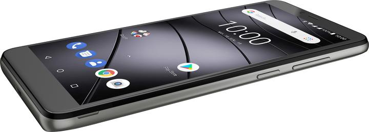 Actual product image Gigaset Gs100 (8 GB, Graphite grey, 5.50", Dual SIM + SD, 8 Mpx, 4G)