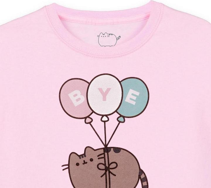 Immagine prodotto Pusheen Bye Maglietta Palloncini Maniche Corte Ragazze (140)
