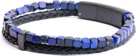 Gemini ARMBAND - NATURSTEIN - TIGERAUGE - 17+2 CM