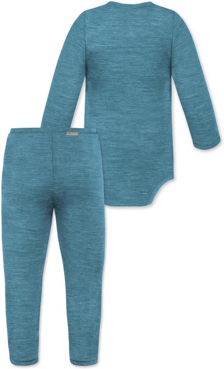 Immagine prodotto Normani Body avvolgente baby merino a maniche lunghe "Kaitaia" e pantaloni baby merino "Silverdale" - 9625 (62)