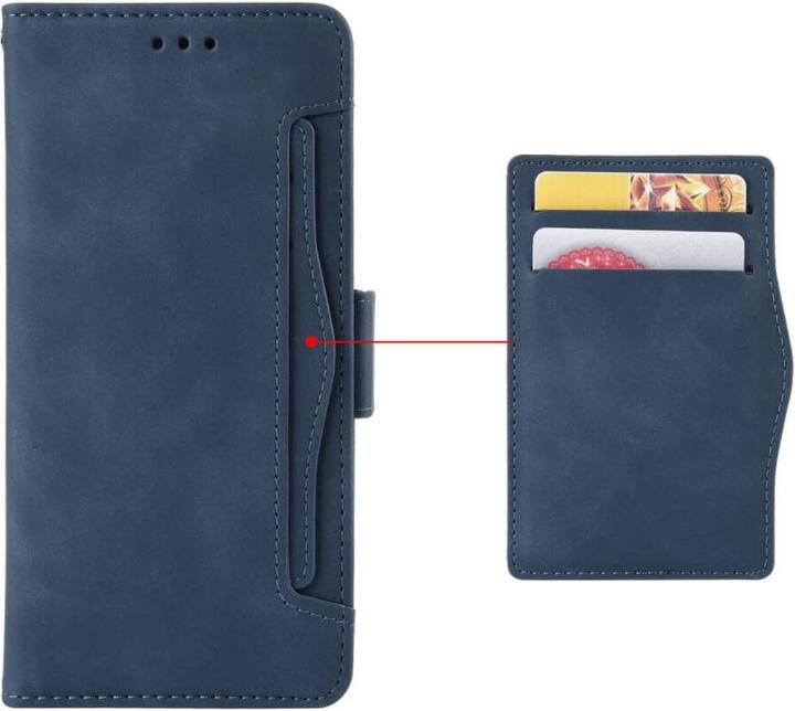 Produktbild Cover-Discount Xiaomi Redmi 12 - Etui viele Kartenfächer blau (Xiaomi Redmi 12)